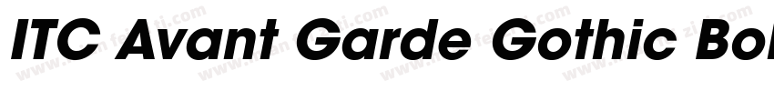 ITC Avant Garde Gothic Bold字体转换